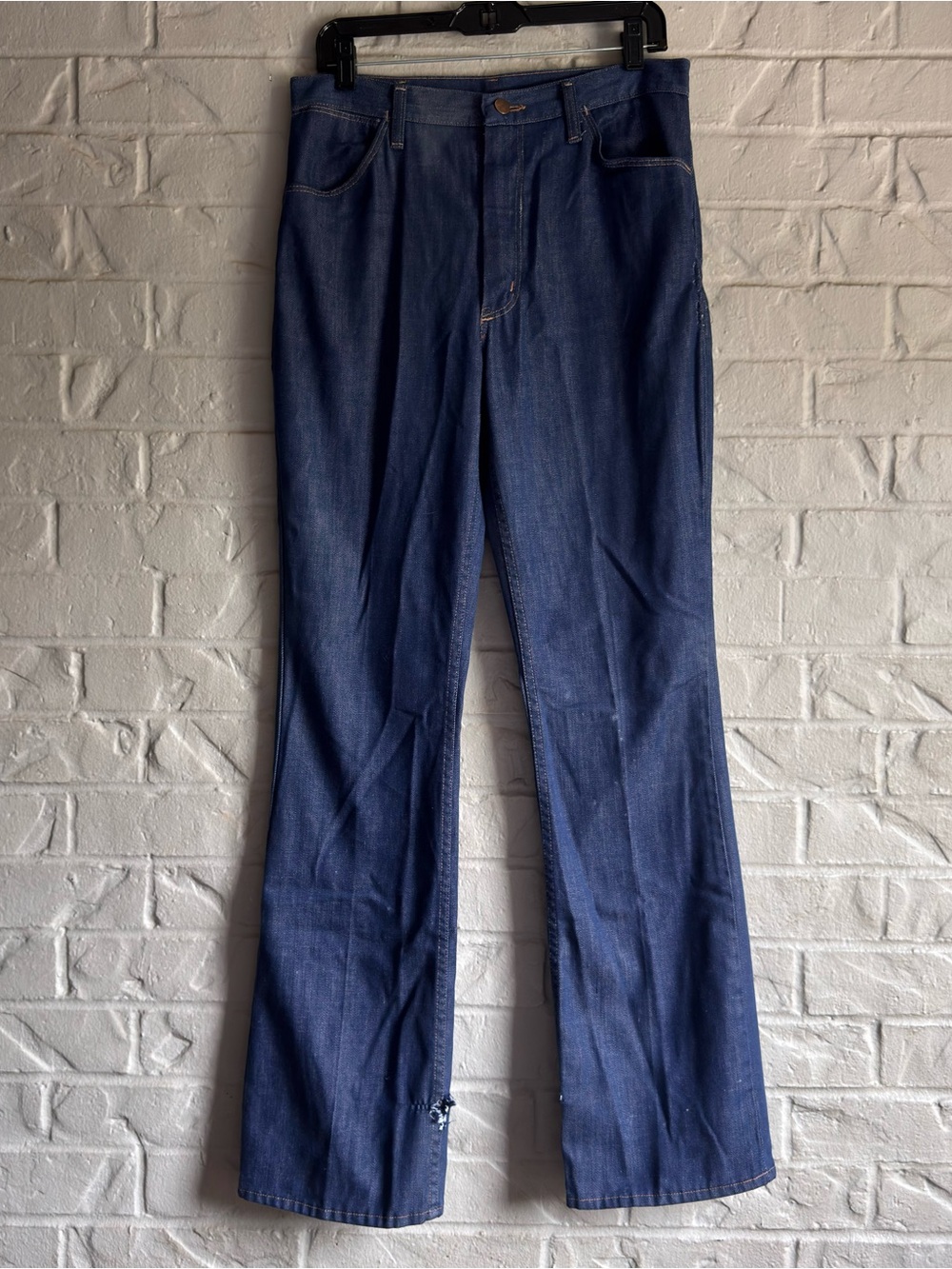 Vintage Wrangler 938 Bootcut Flare Jeans 32x34 Dark Wash Made in USA 70s 80s